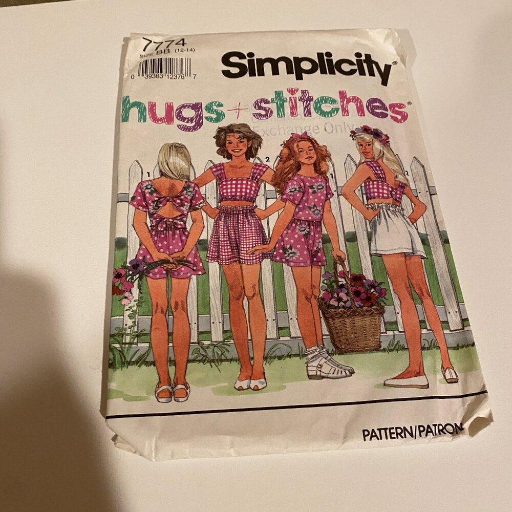 Simplicity Hugs and Stitches Pattern‎ BB 12 14 Girls’ Outfits Uncut
